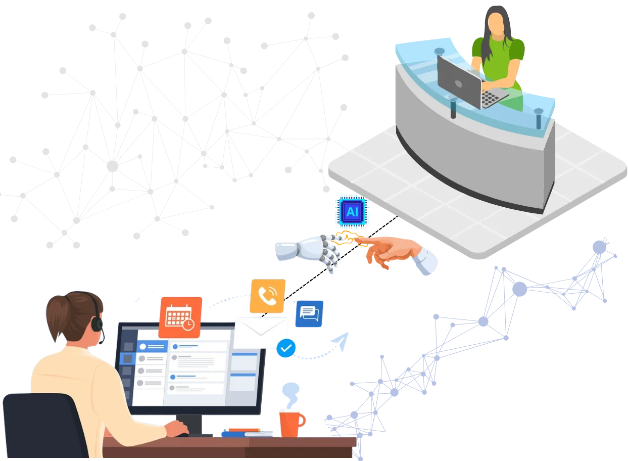 Virtual Front Desk 2.0 Powered by AI Workflow