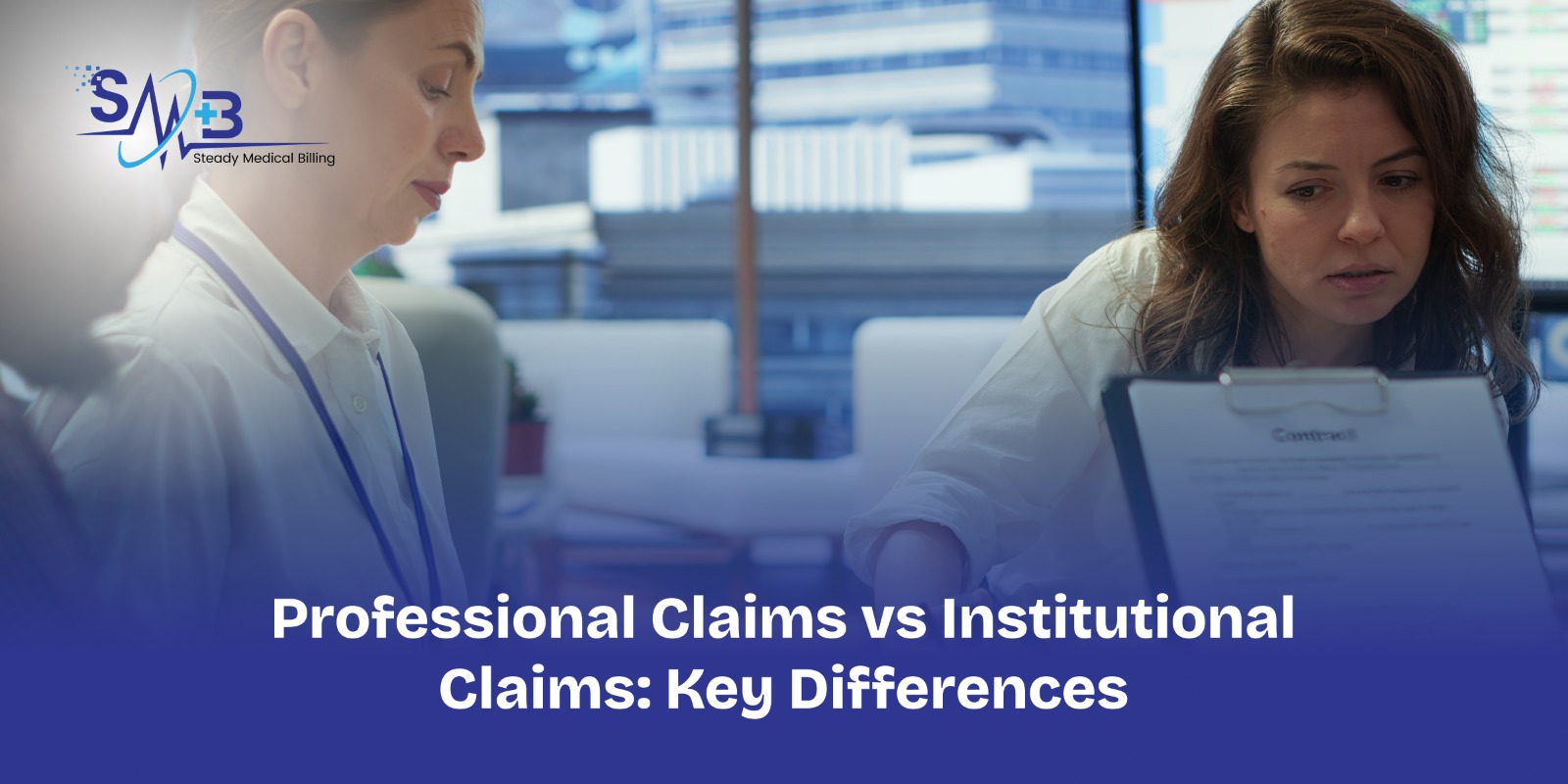 professional claims vs institutional claims